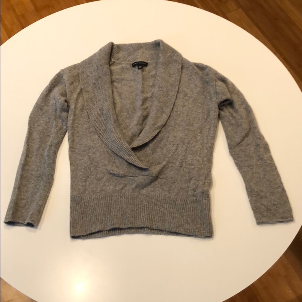 Banana Republic Shawl Collar Open Neck Sweater